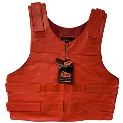 Motorbike Vest with Gun Pocket Red