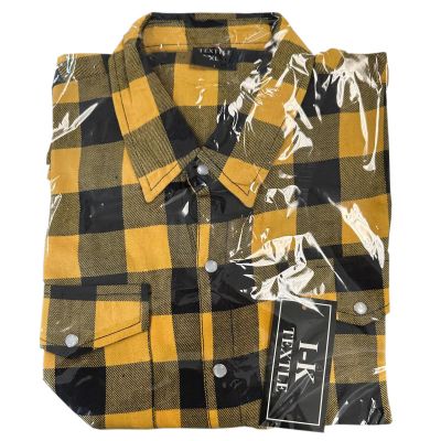 Cotton Shirts Yellow Blk